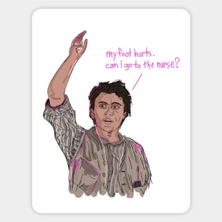 Clueless: My Foot Hurts Sticker